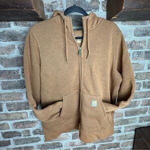 Carhartt Brown Zip Up Sweatshirt